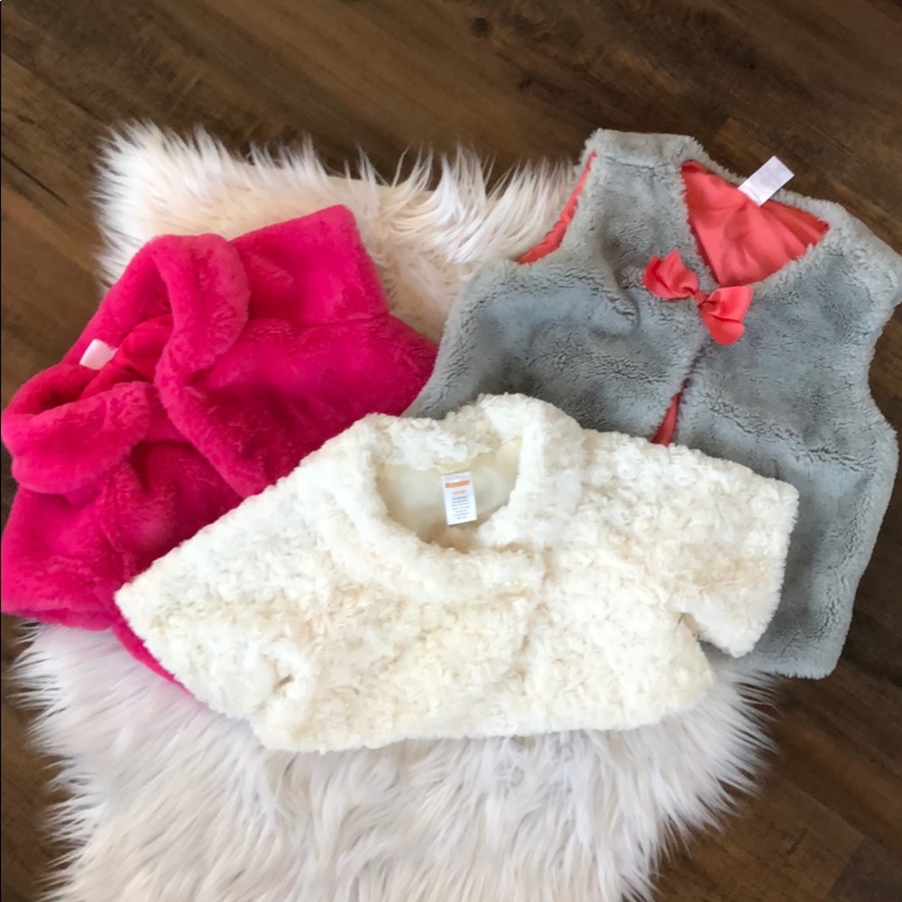 Fur jackets and cardigan